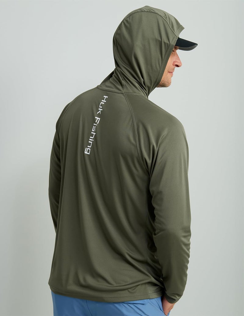 HUK Store Mens Pursuit Vented Long Sleeve Hoodie, Fishing Shirt with Hood - Image 2